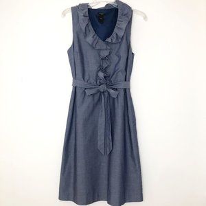 Ann Taylor Blue Ruffle Dress